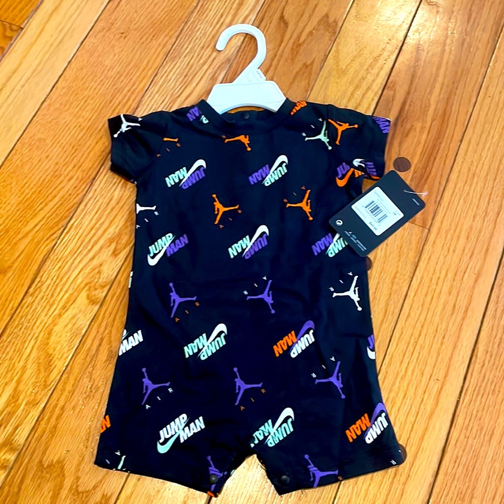Jordan 6 month onesie